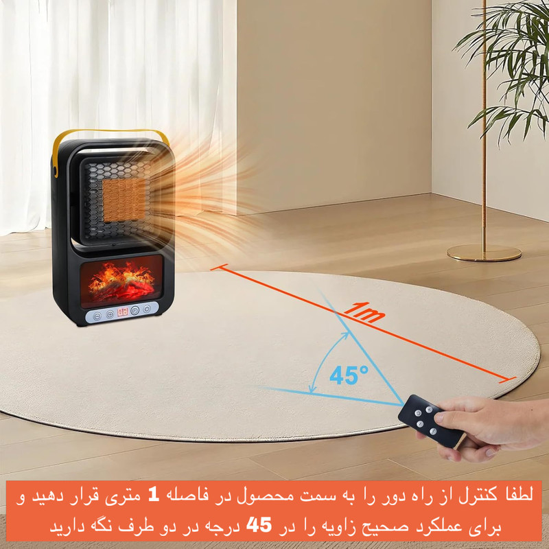 هیتر طرح رومیزی مدل 2112-FAN HEATER