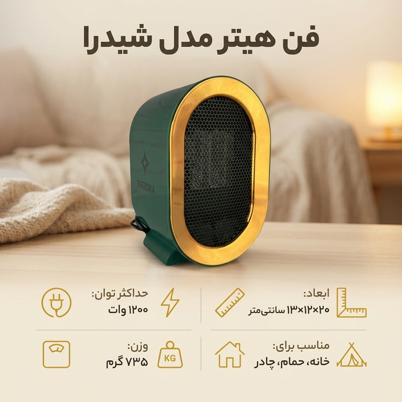 فن هیتر مدل شیدرا