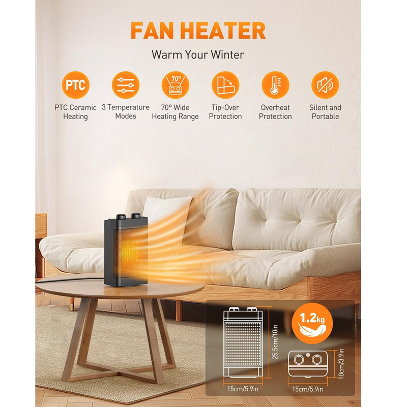 هیتر برقی کِنکیو مدل YND-1200B