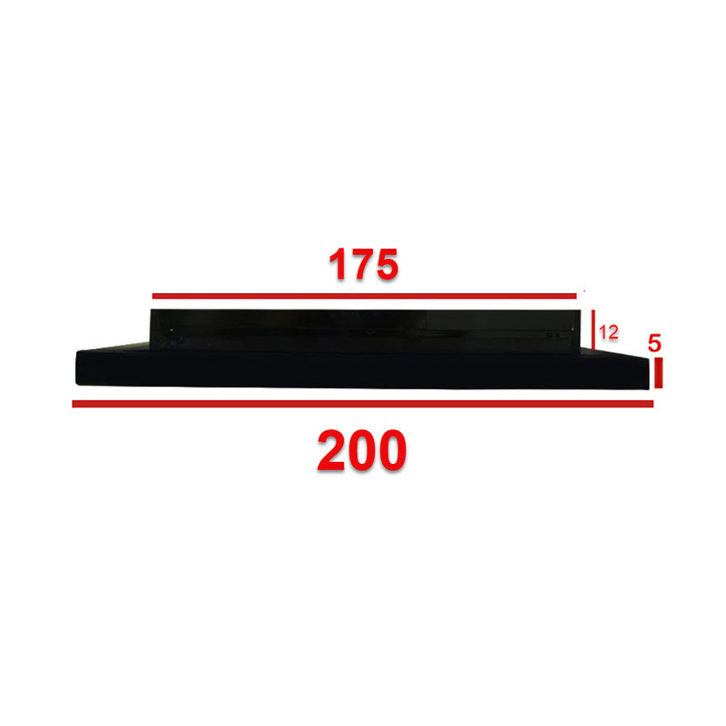 شومینه دیواری برقی شومینه بیستون مدل H.E_200_L4