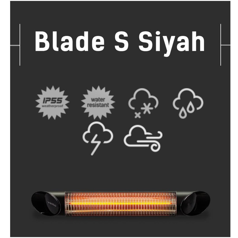 بخاری برقی دیواری ویتو مدل Blade S