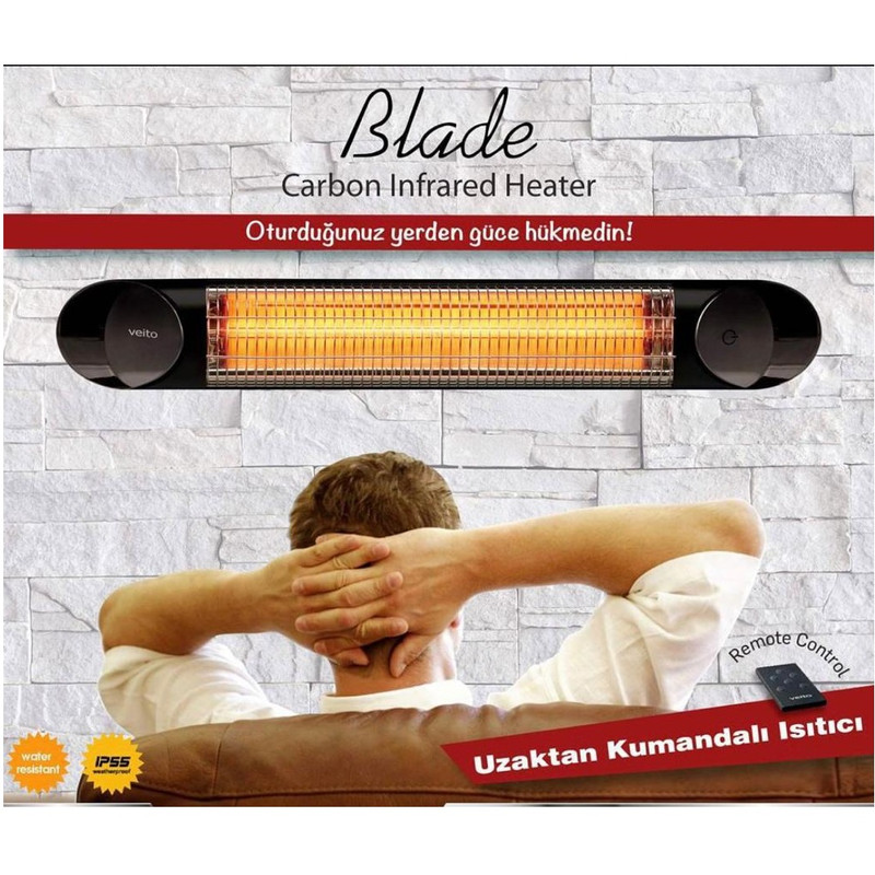 بخاری برقی دیواری ویتو مدل Blade S