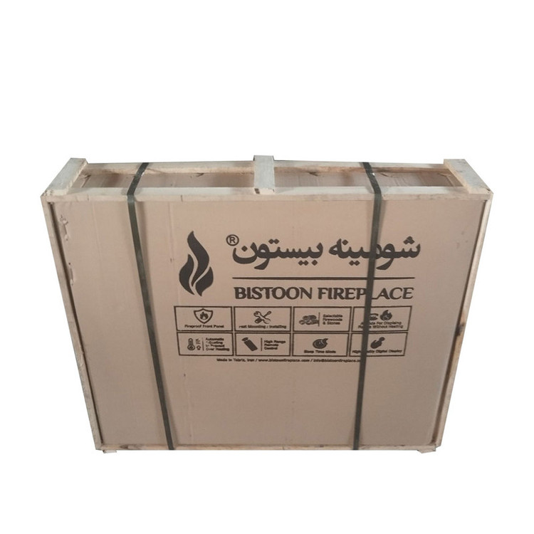 بخاری گازی دیواری شومینه بیستون مدل GF120.M.S.E