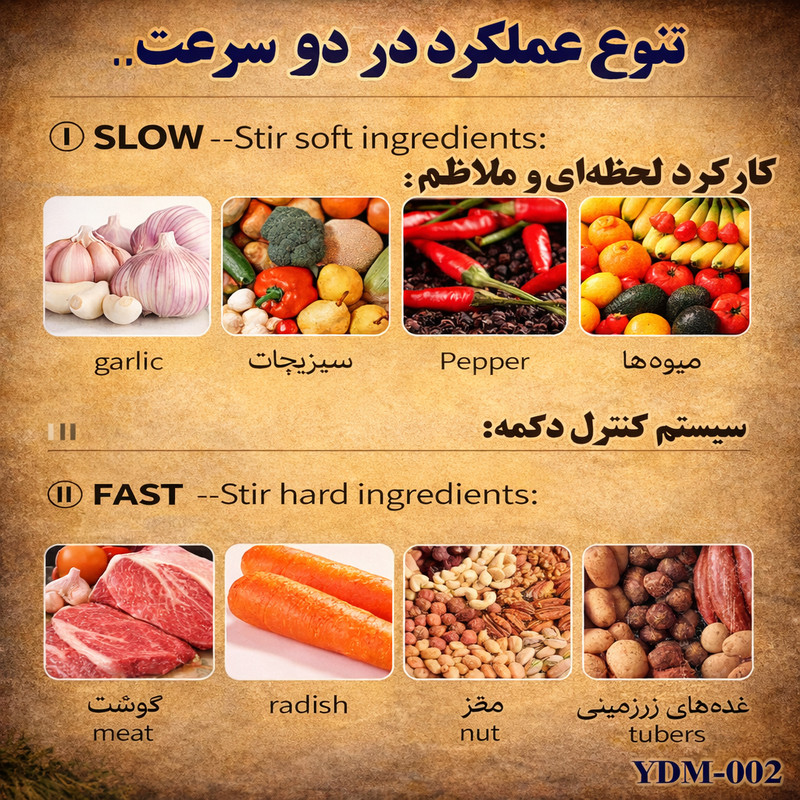 خردکن 2000 میلیلیتر مدل YDM-002