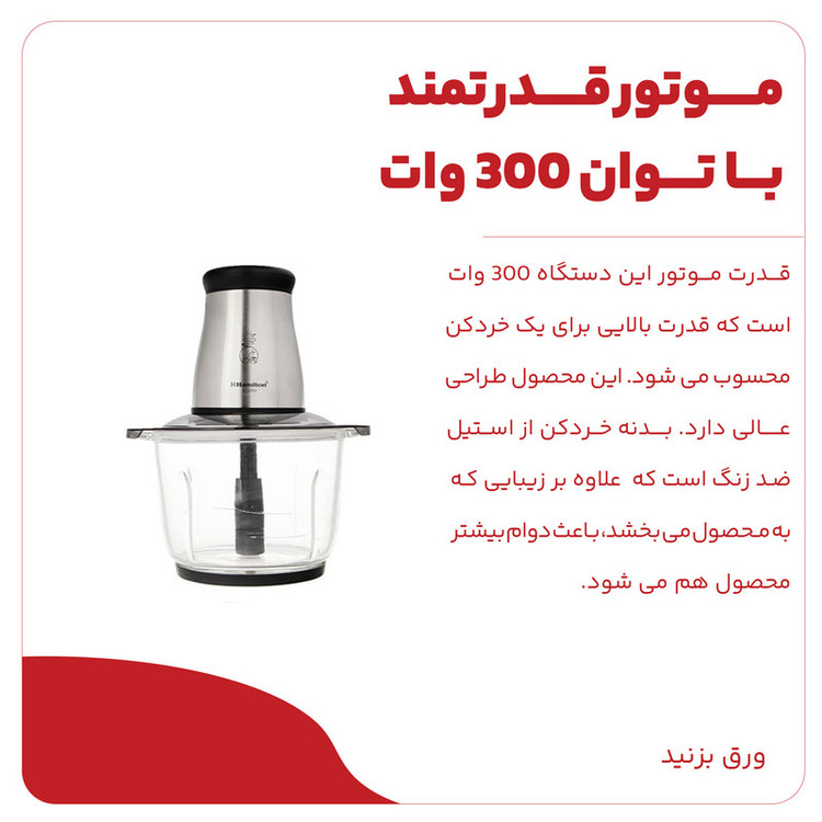 خردکن 2 لیتری همیلتون مدل BH-530