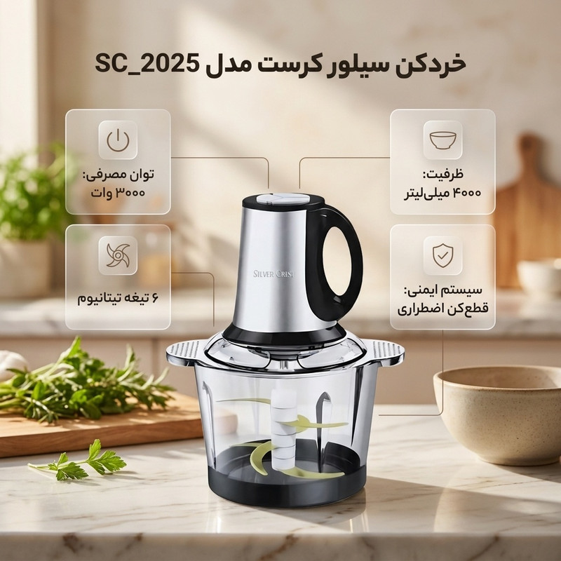 خردکن سیلور کردست مدل SC_2025