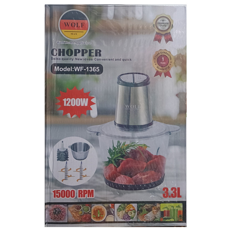 خردکن 3300 میلیلیتر ولف مکس مدل WF-1365