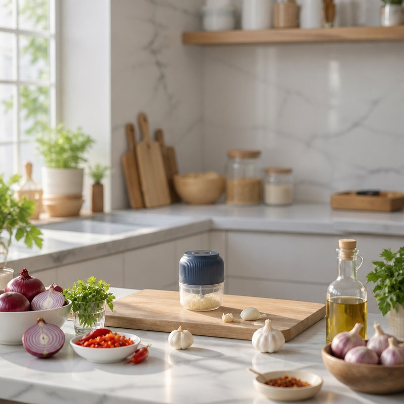 خرد کن شارژی 250 میلی لیتر مدل G Mash با 3 تیغه استیل ضدزنگ، ضدآب