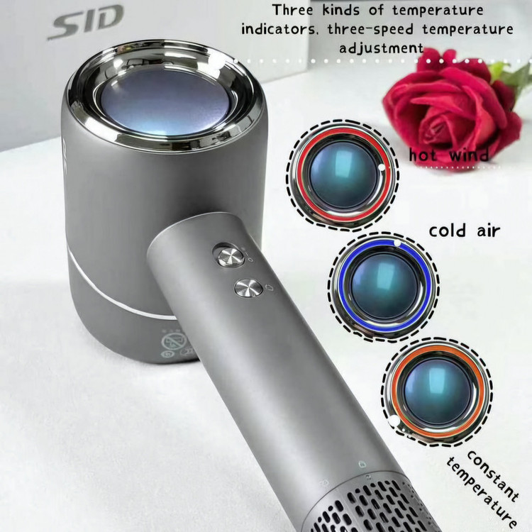 سشوار حرفهای خانگی اس آی دی مدل RD1680 با موتور AC 1600 وات، تنظیم دما در سه حالت، تنظیم سرعت دو سرعته، فناوری آیونیک دائم، المنت سرامیکی، سری صافکننده و متمرکزکننده باریک