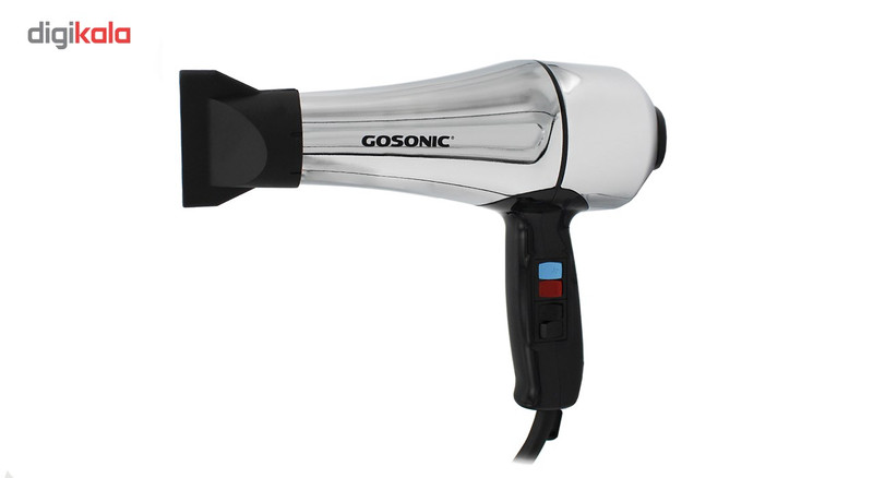 سشوار حرفهای 1800 وات گوسونیک مدل GHD-229، موتور AC، وزن 892 گرم، دارای سری متمرکزکننده پهن با ویژگی حجمدهندگی، با قابلیت فناوری تولید یون، باد سرد