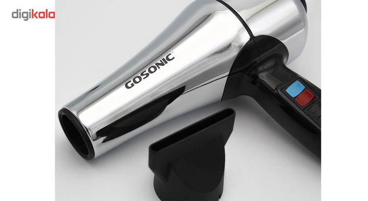 سشوار حرفهای 1800 وات گوسونیک مدل GHD-229، موتور AC، وزن 892 گرم، دارای سری متمرکزکننده پهن با ویژگی حجمدهندگی، با قابلیت فناوری تولید یون، باد سرد