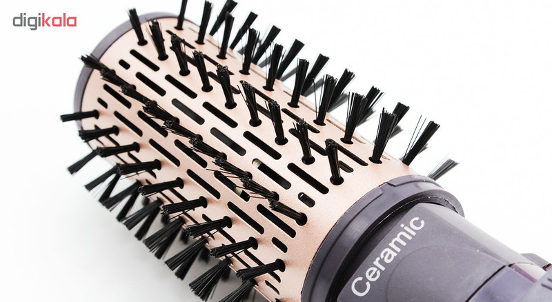 سشوار برسدار چرخشی 1200 وات مک استایلر مدل MC-6651، موتور AC، وزن 400 گرم، المنت سرامیک، دارای سری دیسپانسر با ویژگی فرکنندگی، با قابلیت باد سرد، فناوری تولید یون