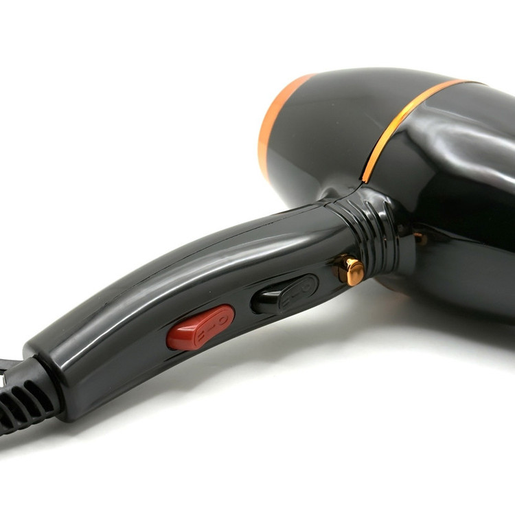 سشوار خانگی مدل MX-8889 با توان 9000 وات، موتور AC، تنظیم دما و سرعت دو حالته، متمرکزکننده باریک، خشککنندگی قوی، حجمدهندگی، پخش یکنواخت گرما و کاهش وز مو، مناسب حالتدهی چتری