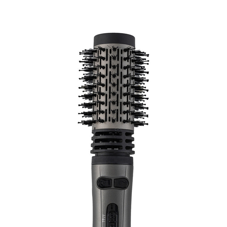 سشوار برسدار چرخشی 1200 وات والوروس مدل VL-507، موتور AC، وزن 950 گرم، المنت سرامیک، دارای سری برسدار گرد باریک، سری برسدار گرد پهن با ویژگی فرکنندگی، صافکنندگی، حجمدهندگی، با قابلیت تنظیم دما