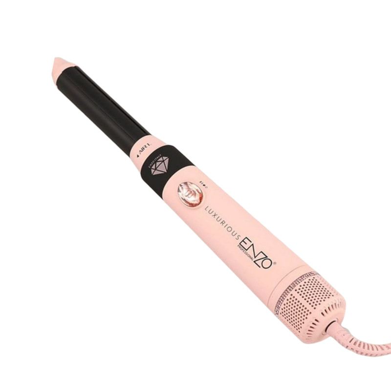 سشوار برسدار حالتدهنده انزو پروفیشینال مدل EN-4133 pro 7in1 با توان 1500 وات، موتور BLDC، فناوری یون منفی، تنظیمات دما و سرعت سه حالته، سریهای قابل تعویض و المنت سرامیکی، مناسب حرفهای و آرایشگاهی