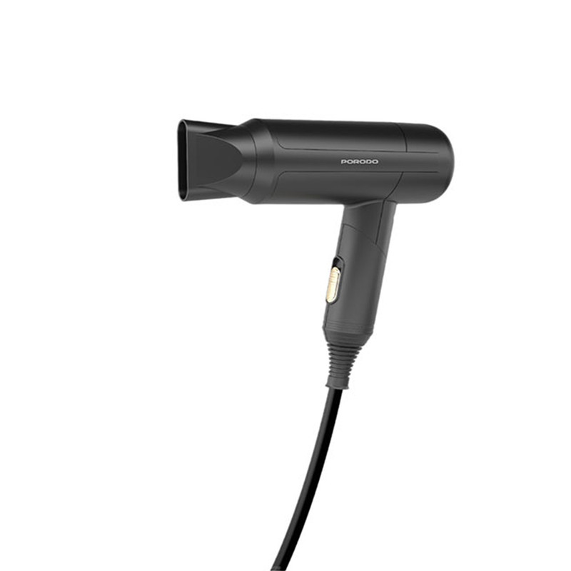 سشوار تاشو پرودو مدل LFST071 با توان 1200 وات، موتور DC، تنظیم دما در دو حالت، تنظیم سرعت در سه حالت، دارای نازل متمرکزکننده باریک و پخش یکنواخت گرما، وزن 348 گرم، مناسب استفاده خانگی و سفری