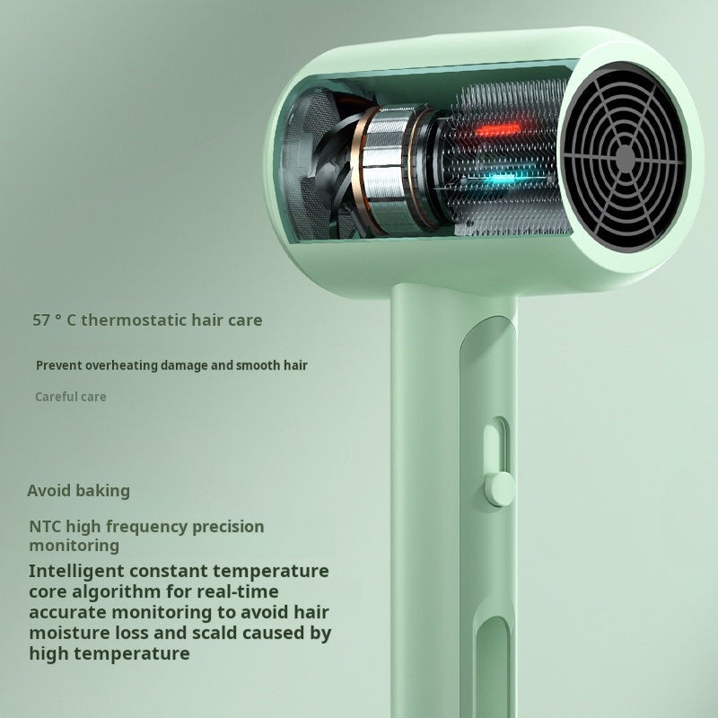 سشوار حرفه ای نوا مدل B2 با توان 3600 وات، موتور DC، تنظیم دما در دو حالت، خشک کنندگی قوی، کاهش وز مو، حجمدهندگی، همراه با سری متمرکزکننده پهن