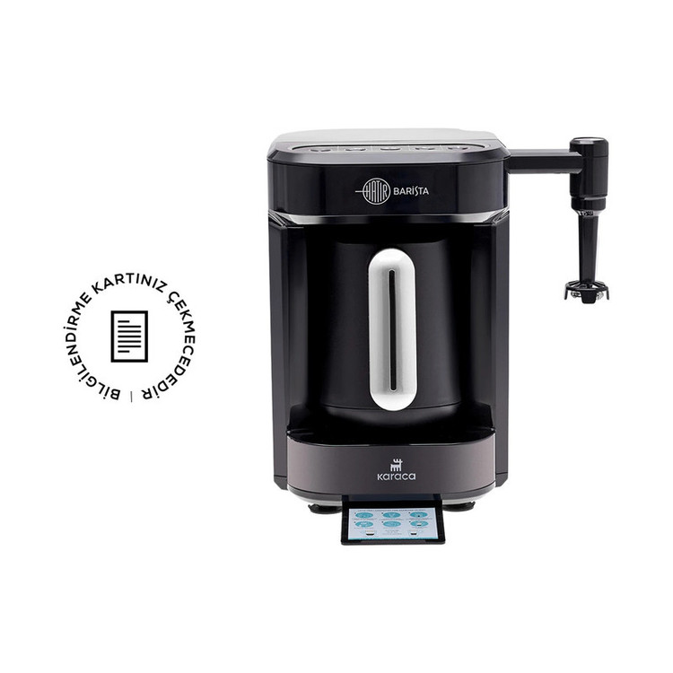 قهوهساز کاراجا مدل Barista Türk، ظرفیت دمآوری پنج فنجان با فیلتر الیافی، دارای کف ساز شیر