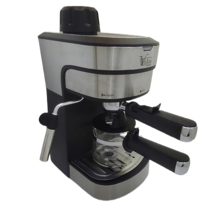 اسپرسوساز ویداس مدل VIR-2342، مناسب تهیه اسپرسو و کاپوچینو، دارای یک عدد نازل قهوه، سینی چکهگیر