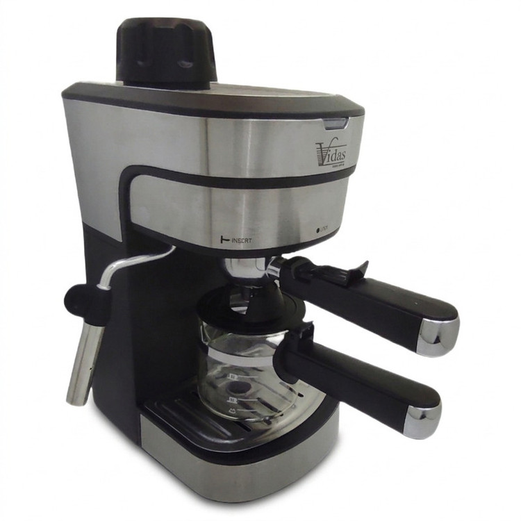 اسپرسوساز ویداس مدل VIR-2342، مناسب تهیه اسپرسو و کاپوچینو، دارای یک عدد نازل قهوه، سینی چکهگیر