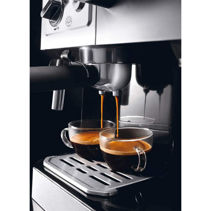 اسپرسوساز 1200 میلیلیتری دلونگی مدل BCO421 با مصرف پودر قهوه، مناسب تهیه اسپرسو، کافه لاته، کاپوچینو و فرانسه، دارای 2 عدد نازل قهوه