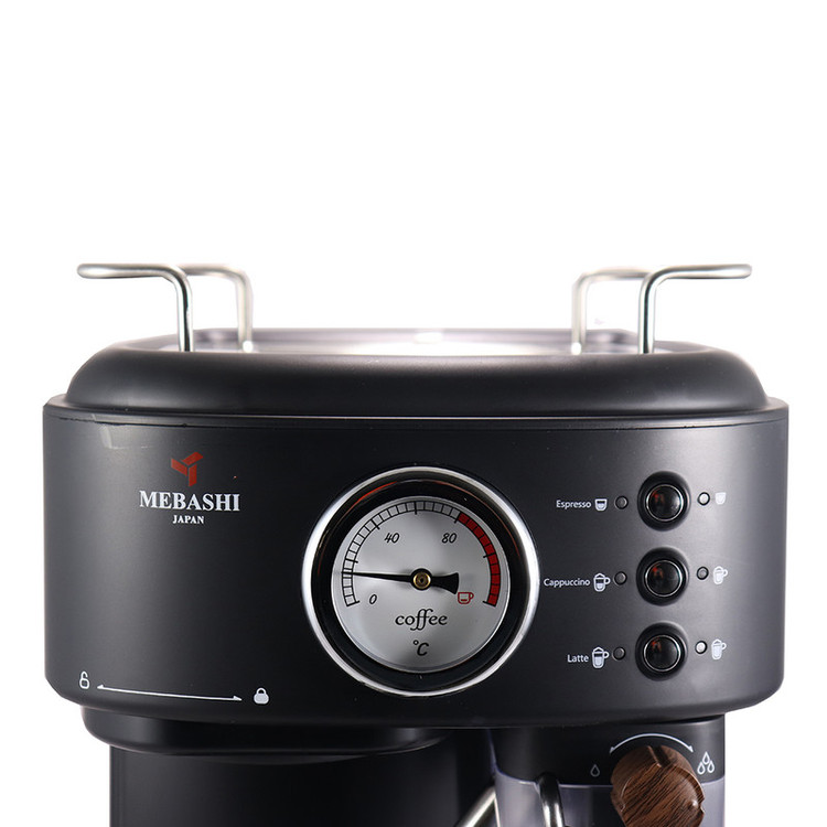 اسپرسو ساز نیمهصنعتی 1.6 لیتری مباشی مدل ME ECM2500، نیمه اتوماتیک با مصرف پودر قهوه، مناسب تهیه اسپرسو، کافه لاته، کاپوچینو و ماکیاتو، دارای یک عدد نازل قهوه، سیستم گرم کردن فنجان
