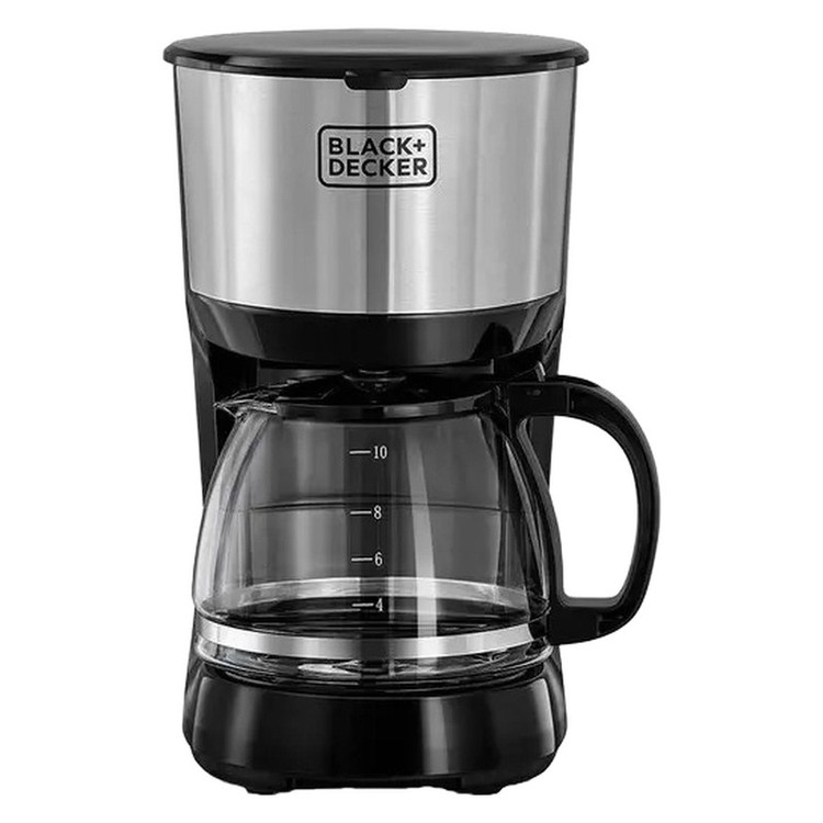 قهوهساز بلک اند دکر مدل DCM750، ظرفیت دمآوری ده فنجان با فیلتر دائمی، دارای تایمر و صفحه گرم نگهدارنده قهوه