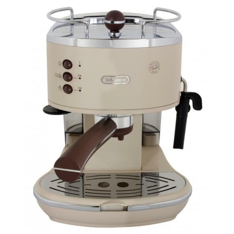 اسپرسوساز 1400 میلیلیتری دلونگی مدل ICONA VINTAGE ECOV 311.BG، مناسب تهیه اسپرسو، کاپوچینو، ماکیاتو و لانگو، دارای 2 عدد نازل قهوه، سیستم گرم کردن فنجان