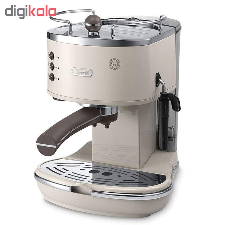 اسپرسوساز 1400 میلیلیتری دلونگی مدل ICONA VINTAGE ECOV 311.BG، مناسب تهیه اسپرسو، کاپوچینو، ماکیاتو و لانگو، دارای 2 عدد نازل قهوه، سیستم گرم کردن فنجان