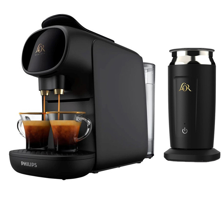 اسپرسوساز کپسولی 800 میلیلیتر فیلیپس مدل L'OR Barista Sublime LM9012 با فشار بخار 19 بار، قابلیت تهیه همزمان 2 فنجان و کف شیرساز لور