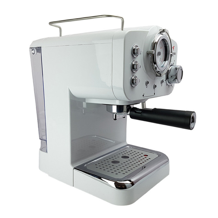 اسپرسوساز مباشی مدل ECM2009TC با توان 1100 وات، فشار 20 بار، نازل بخار با تنظیم میزان بخار و قابلیت قطع خودکار