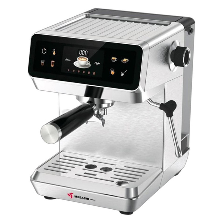 اسپرسوساز 1800 میلیلیتری مباشی مدل ME-ECM2119، مناسب تهیه اسپرسو، کافه لاته، موکا، کاپوچینو، ماکیاتو، ریسترتو، لانگو و امریکانو، مکانیزم نظافت خودکار، سیستم گرم کردن فنجان، سینی چکه گیر، حالت آماده به کار