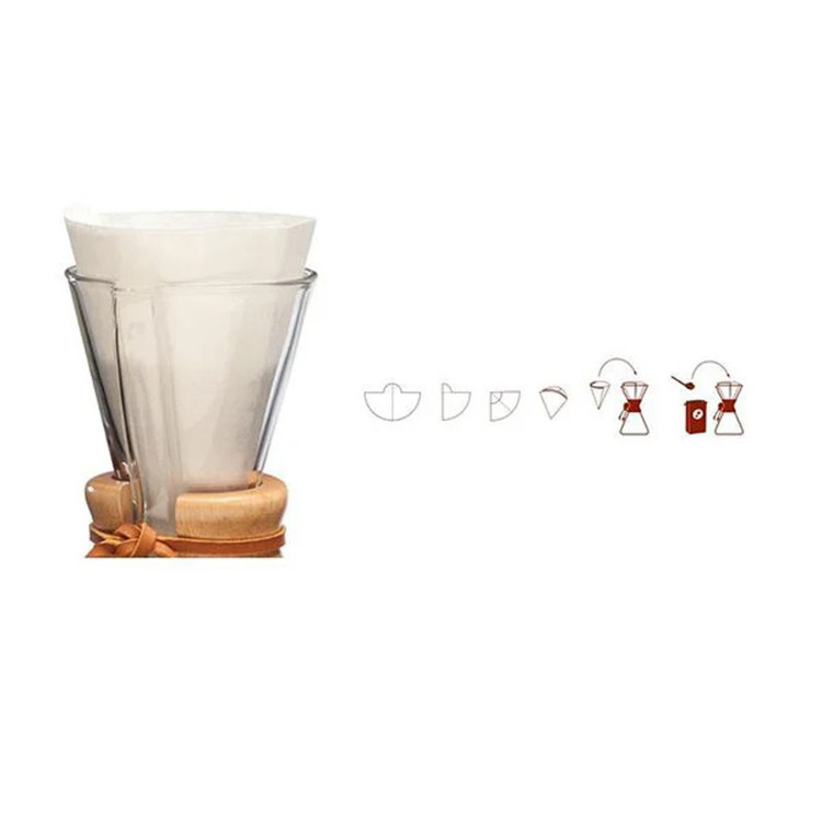 فیلتر قهوه ساز مدل کمکس 3CUP بسته 40 عددی