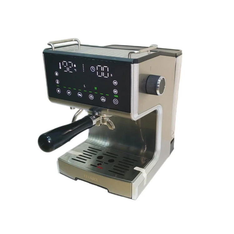 اسپرسوساز 1250 میلیلیتری تیوارکس مدل TX-7170 Plus، با مصرف پودر قهوه، مناسب تهیه اسپرسو، امریکانو و لانگو، دارای 2 عدد نازل قهوه، حالت آماده به کار، سیستم pre-infusion، مکانیزم نظافت خودکار، سیستم گرم کردن فنجان، سینی چکه گیر