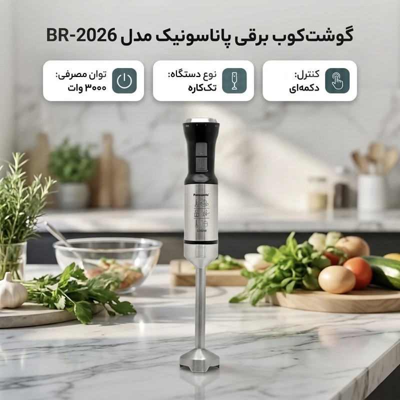 گوشت کوب برقی 3000 وات پاناسونیک مدل 2026