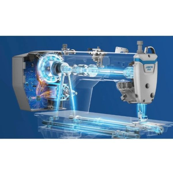 چرخ خیاطی راسته دوز تمام اتوماتیک جک مدل A5E-B - به همراه میز و پایه