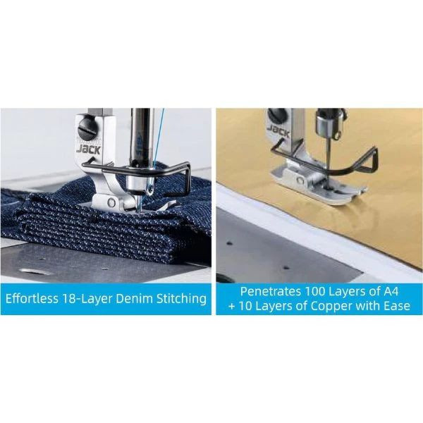 چرخ خیاطی راسته دوز تمام اتوماتیک جک مدل A5E-B - به همراه میز و پایه