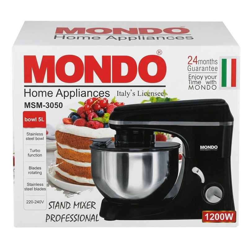 همزن کاسهدار ۵ لیتری موندو مدل MSM-3050