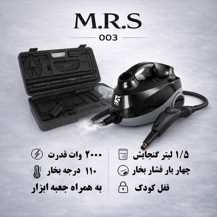 بخار شو 2000 وات 1.5 لیتری ام آر اس مدل Pro Max 003