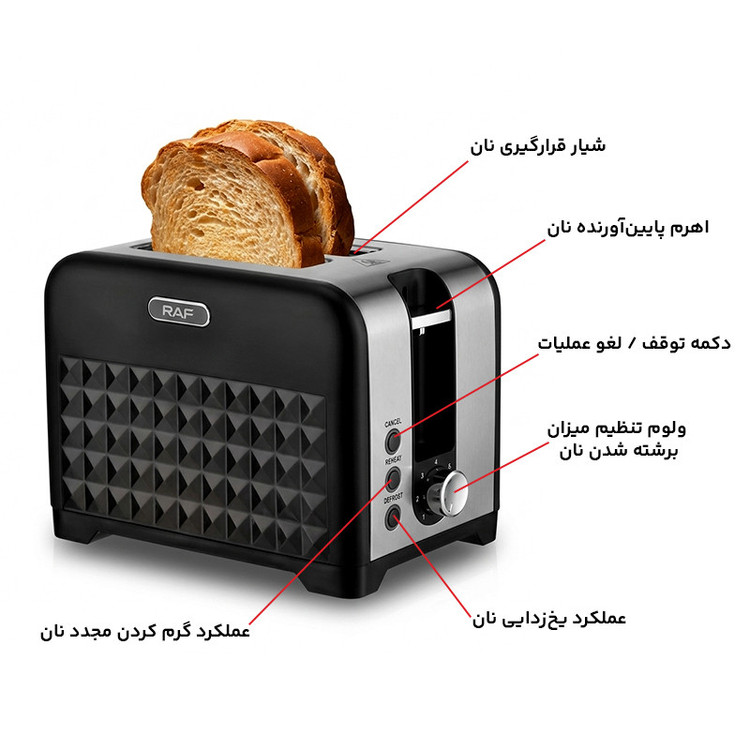 توستر 2 اسلایس راف مدل R.2101