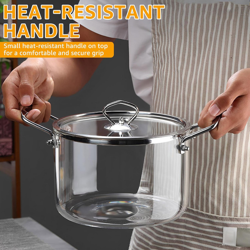 قابلمه پیرکس مدل شعله مستقیم 2.5L سایز 20