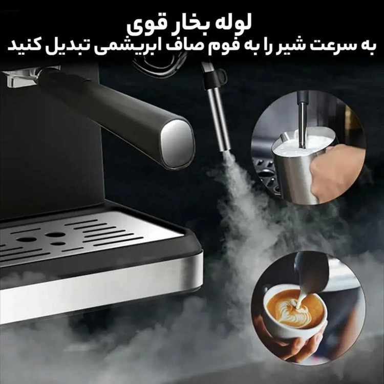 اسپرسو ساز ۱۶۰۰ میلیلیتر نیکووا مدل 25 بار کد 52