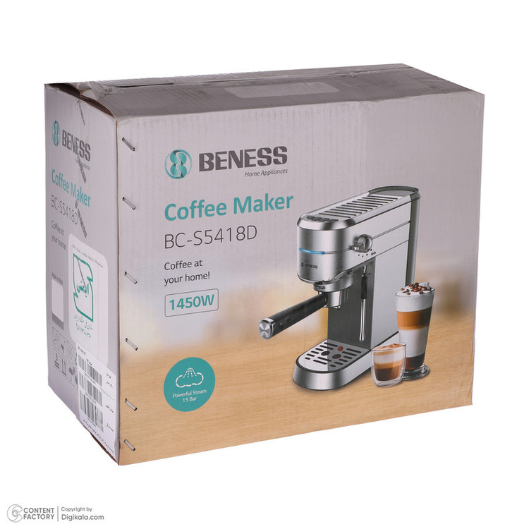 اسپرسو ساز 1 لیتری بنس مدل BC-S5418D