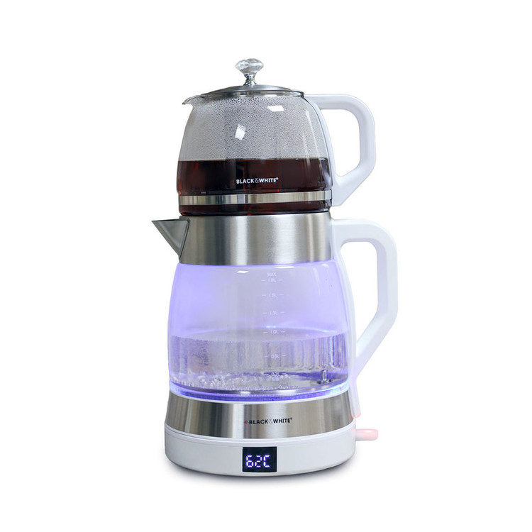 چای ساز روی هم بلک اند وایت مدل BW-ES550