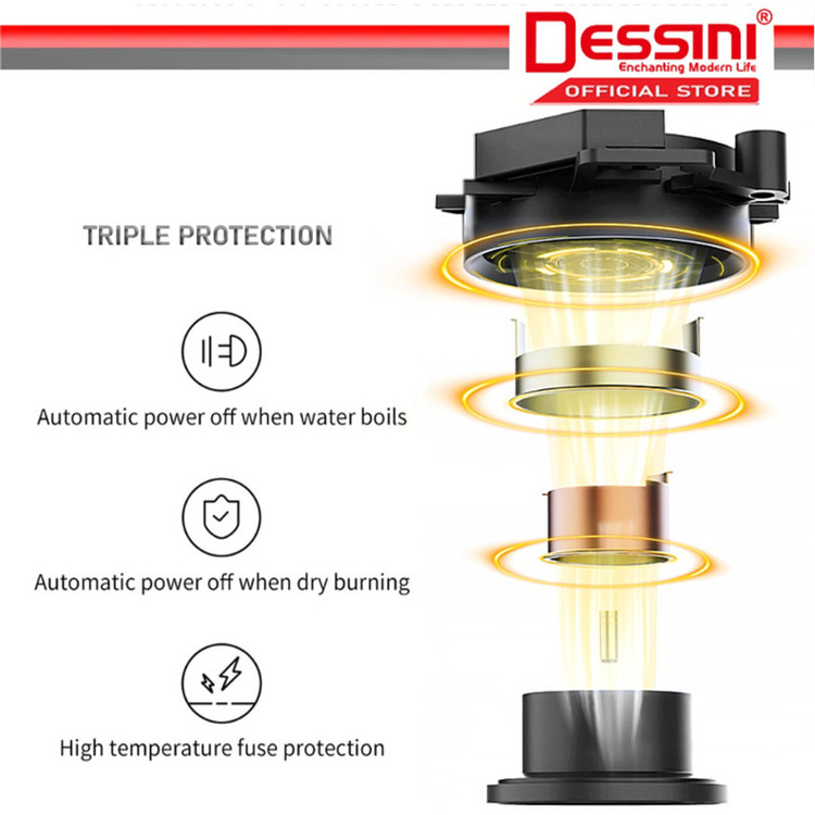 کتری برقی دسینی مدل DS-20SS گنجایش 1.8 لیتر