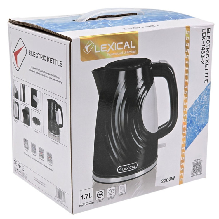 کتری برقی لکسیکال مدل LEK-1433-2 گنجایش 1.7 لیتر