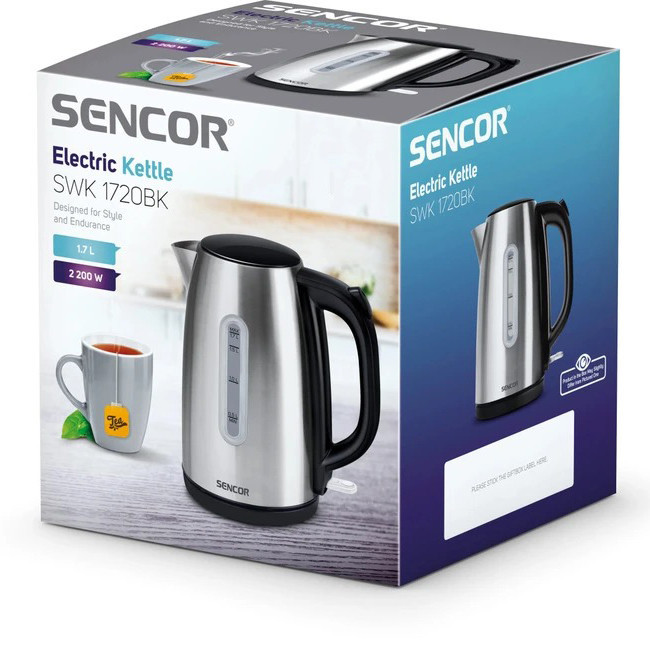 کتری برقی سنکور مدل SWK 1720 BK گنجایش 1.7 لیتر