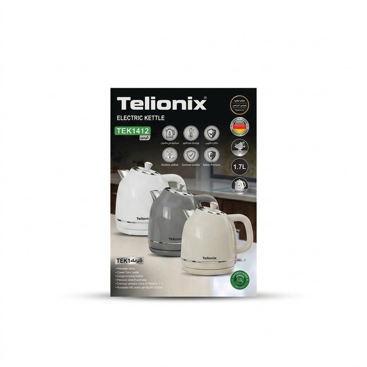 کتری برقی تلونیکس مدل TEK1412 گنجایش 1.7 لیتر