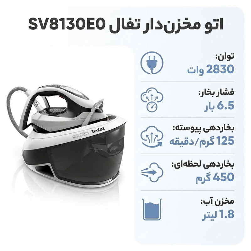 اتو مخزندار 2830 وات تفال مدل SV8130E0