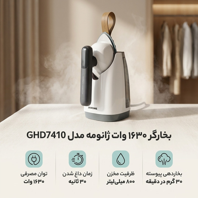 بخارگر 1630 وات ژانومه مدل GHD7410